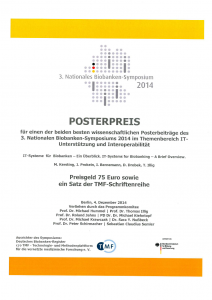 Posterpreis_Biobank_Symposium_2014